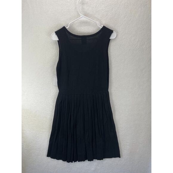 Taylor‎ Fit & Flare Dress Women’s Size L Black Sleeveless Pleated Midi NWT - Picture 9 of 9